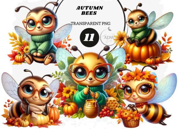 Autumn Bee: Bringing Cozy Fall Charm to Your Creative Projects