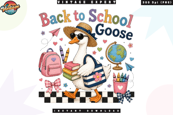 Back to School Goose Patchwork PNG: A Creator’s Guide to Quality and Usage