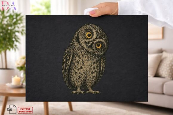 Bringing Rustic Charm to Life with the Vintage Owl Woodland PNG