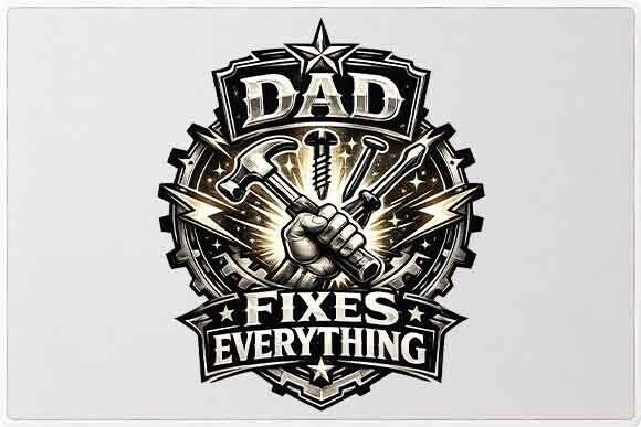 Dad Fixes Everything Vintage Graphic PNG: A Practical Asset for Creators