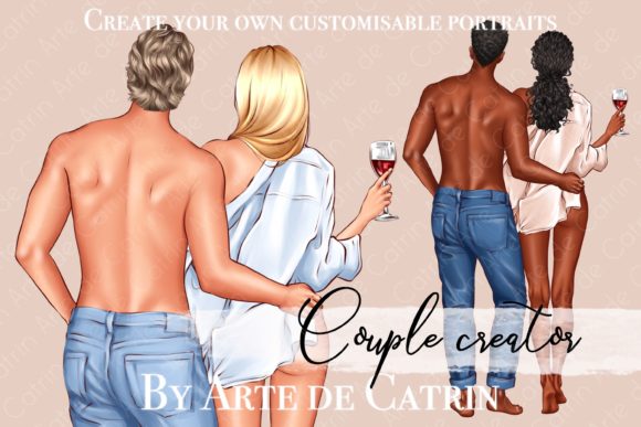 Elevating Romantic Design: The Strategic Value of Couple Creator Clipart for Valentine’s Day Projects