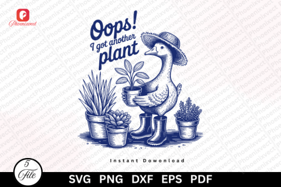 Funny Gardening Goose Sublimation SVG Guide