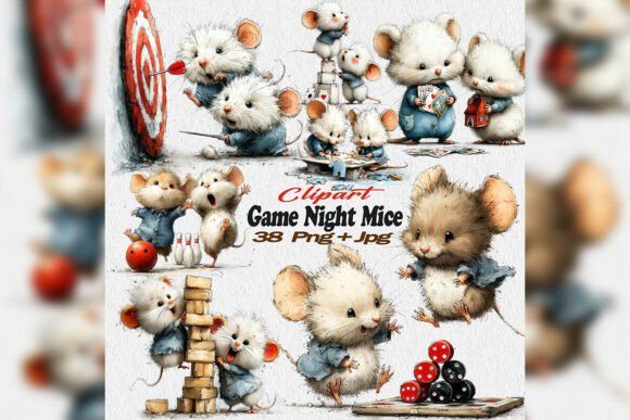 Game Night Mice Clipart PNG Party Set: A Practical Review for Creative Projects