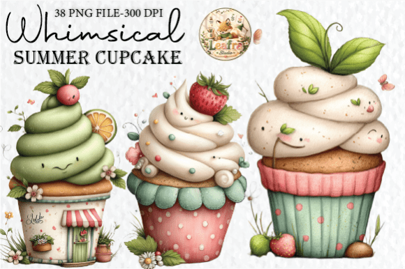 Integrating Whimsical Summer Cupcake Clipart into Your Creative Workflow