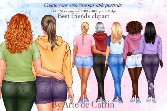 My Best Friends Clipart & Besties Art