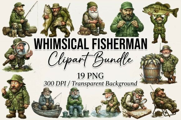 Whimsical Fisherman Clipart Bundle: A Practical Guide for Crafters and Designers